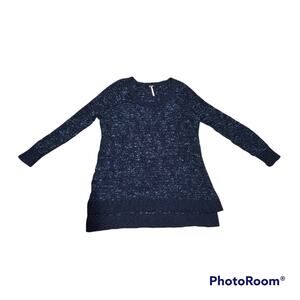 Free People Wool Blend Knit Fuzzy Oversize Sweater